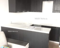 Чёрная кухня на заказ от МКН МЕбель