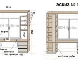 Проект стол под окно
