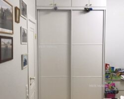 белый Шкаф купе с антресолью