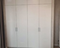 Встроенный шкаф МКН Мебель софт белый супер матовый