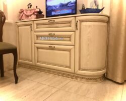 Комод тумба для телевизора в классическом стиле массив дерева от МКН Мебель