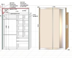 Проект подсветка шкаф купе