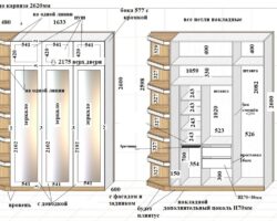 Проект шкаф в классическом стиле с зеркалами и консолью МКН Мебель