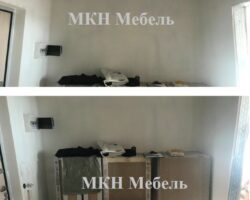 Фото ниши с замера встроенного шкафа купе