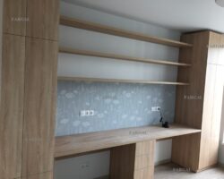 стол с полками во всё стену МКН Мебель
