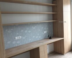 стол со шкафом от стены до стены МКН Мебель