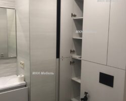 шкафы на заказ для ванной и туалета закрыть трубы от МКН Мебель