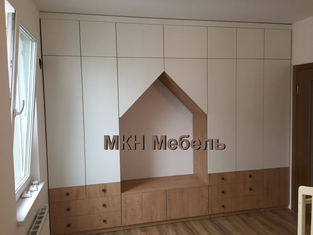 Встроенный шкаф в детскую на заказ | МКН МЕБЕЛЬ - КУХНИ, ШКАФЫ-КУПЕ